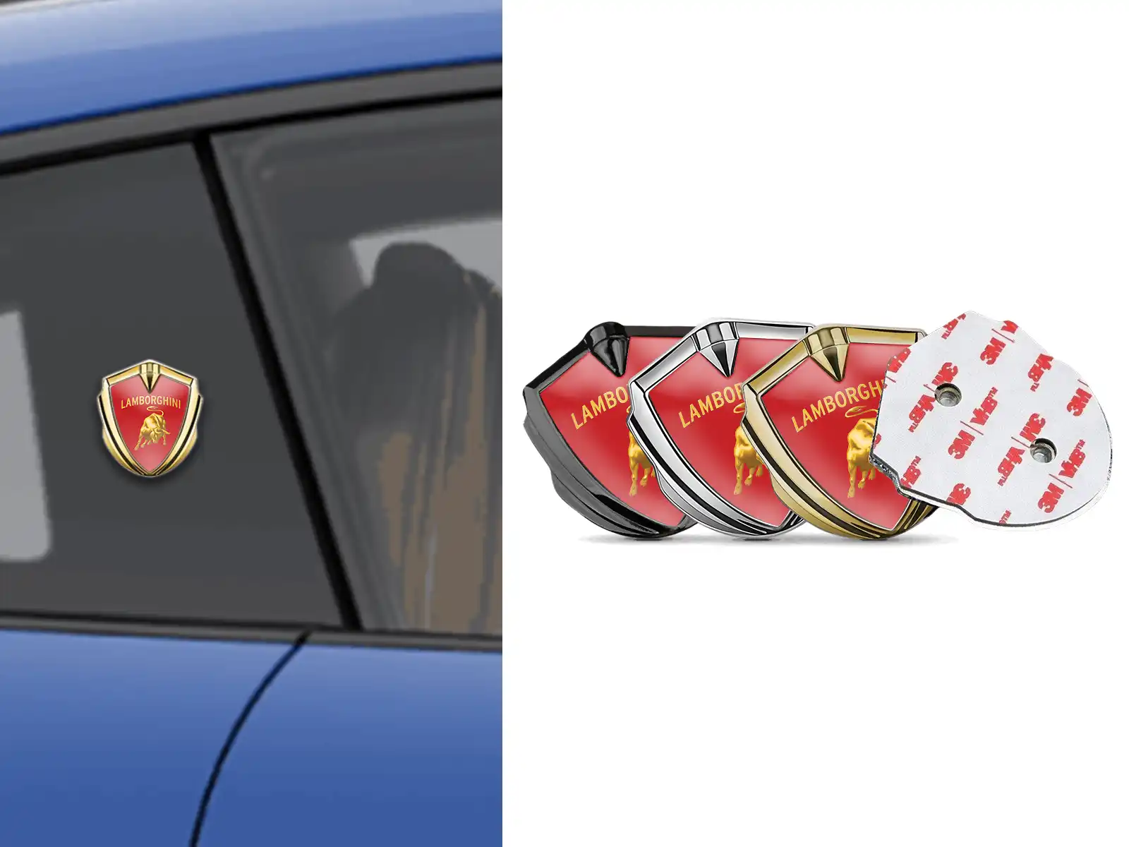 Lamborghini Metal Abovedado Emblema De Carrera Estilo Brilla Cúpula
